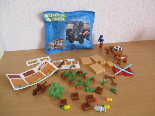 Jan Linders Bricks bouw je boerderij. Melkwagen en diverse., Verzamelen, Supermarktacties, Overige supermarkten, Ophalen of Verzenden