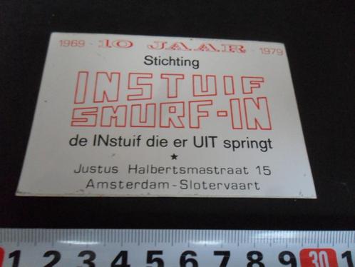 stickers Amsterdam Slotervaart Stichting Instuif smurf-in, Hobby en Vrije tijd, Stickers en Plaatjes, Nieuw, Meerdere stickers