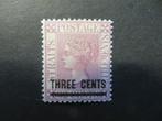 A03371: Straits Settlements QV 3 c CA, Ophalen of Verzenden