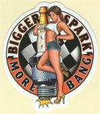 Bigger Spark Pin Up Girl sticker #147, Ophalen of Verzenden, Nieuw, Bedrijf of Vereniging