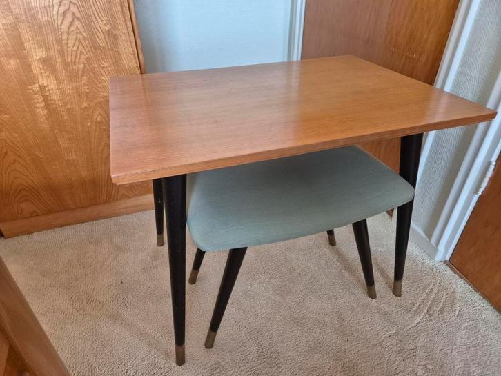 Vintage/retro Kaptafel met Krukje, Huis en Inrichting, Tafels | Kaptafels, Ophalen