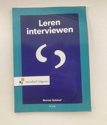 Leren interviewen 9789001862565 - lesboek  beschikbaar voor biedingen