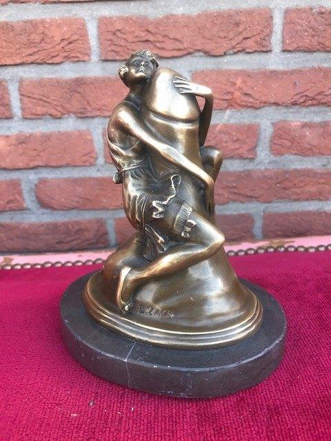 bronzen beeld, erotica met humor, Antiek en Kunst, Kunst | Beelden en Houtsnijwerken, Ophalen of Verzenden