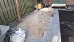 Wit zand, scherp ophoogzand voor onder tuintegels, 3 kuub, Tuin en Terras, Ophalen, Zo goed als nieuw, Ophoogzand