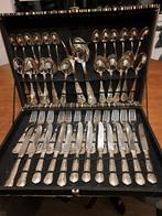 Verzilverd bestek in koffer. Staat AMZ 800 op achterzijde., Ophalen of Verzenden