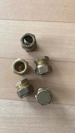 Knel dop 15 mm messing 5 stuks, Doe-het-zelf en Verbouw, Metalen, Ophalen of Verzenden, Nieuw