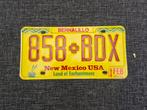 Kentekenplaat New Mexico USA Nummerplaat nummerbord License, Ophalen of Verzenden, Gebruikt, Auto's