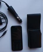 Nokia telefoon mobiel incl. nieuwe leren hoes & autolader, Telecommunicatie, Mobiele telefoons | Nokia, Zwart, Fysiek toetsenbord