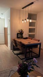 Zwarte hanglamp, Huis en Inrichting, Lampen | Hanglampen, Ophalen, Overige materialen, Minder dan 50 cm, Industriële hanglamp