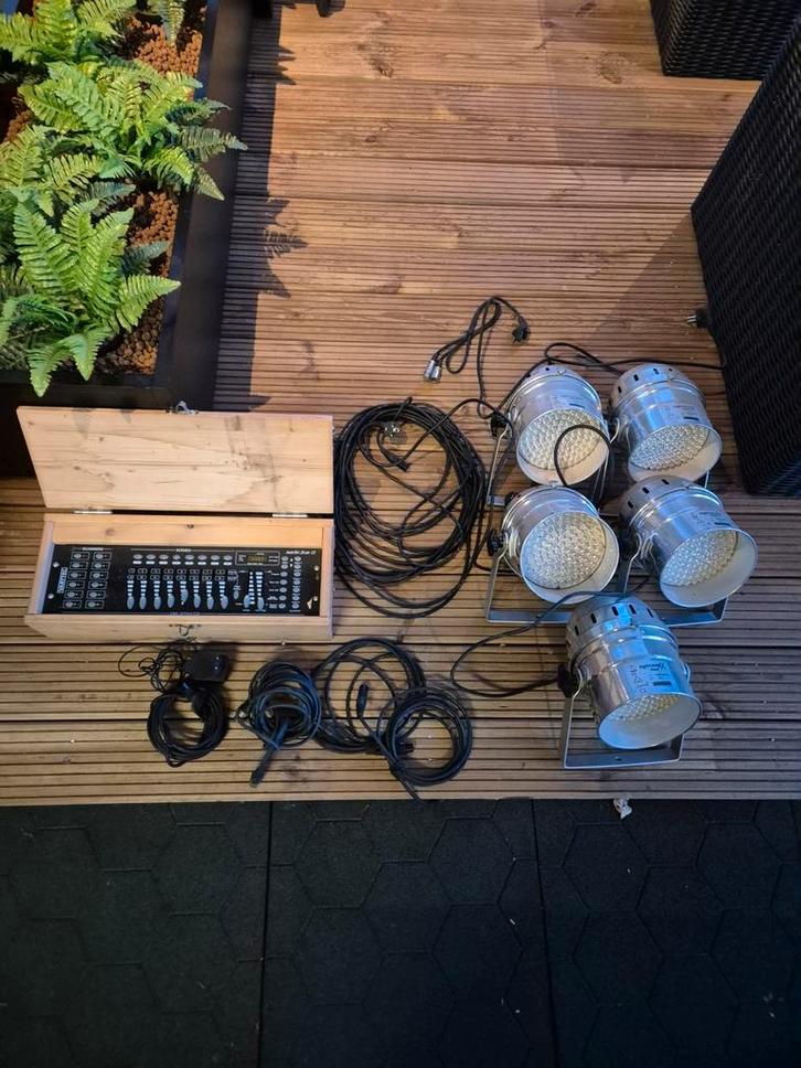 Lightmaxx Verlichting Set met Controller, Muziek en Instrumenten, Dj-sets en Draaitafels, Gebruikt, Overige merken, Ophalen of Verzenden