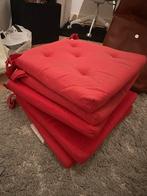 5 Roze IKEA Stoelkussens - Kleine Reparatie, Ophalen, Gebruikt, Stof, Vijf, Zes of meer stoelen
