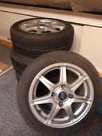 4 Winterbanden op siervelg set steekmaat 114.3mm, Auto diversen, Velgenbomen, Ophalen of Verzenden, Gebruikt