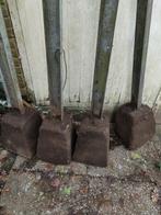 4 ijzeren palen - stevig en duurzaam, Ophalen