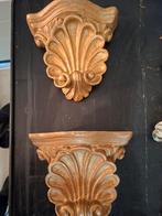 Vintage Gouden Wandsteunen - Set van 2, Ophalen of Verzenden, Gebruikt