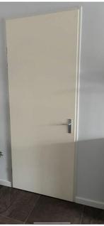 opdekdeur met kozijn, Doe-het-zelf en Verbouw, Deuren en Horren, Ophalen, 80 tot 100 cm, 215 cm of meer, Binnendeur