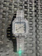 Moissanite cartier iced out, Sieraden, Tassen en Uiterlijk, Horloges | Heren, Ophalen, Nieuw, Zakhorloge, Staal
