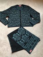 Oleana vest met sjaal uitstekende staat mt S, Ophalen of Verzenden, Zo goed als nieuw, Maat 36 (S), Zwart