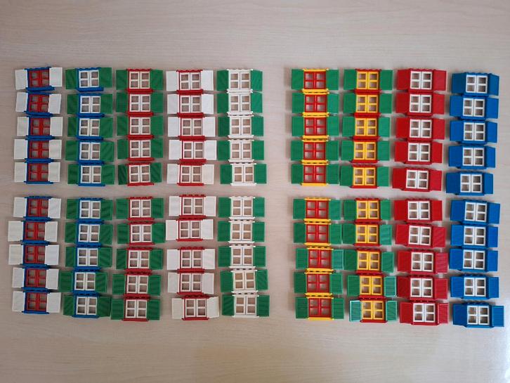 Lego: Windows with shutters, ramen met luiken. Raam, Luik *, Kinderen en Baby's, Speelgoed | Duplo en Lego, Gebruikt, Lego, Losse stenen