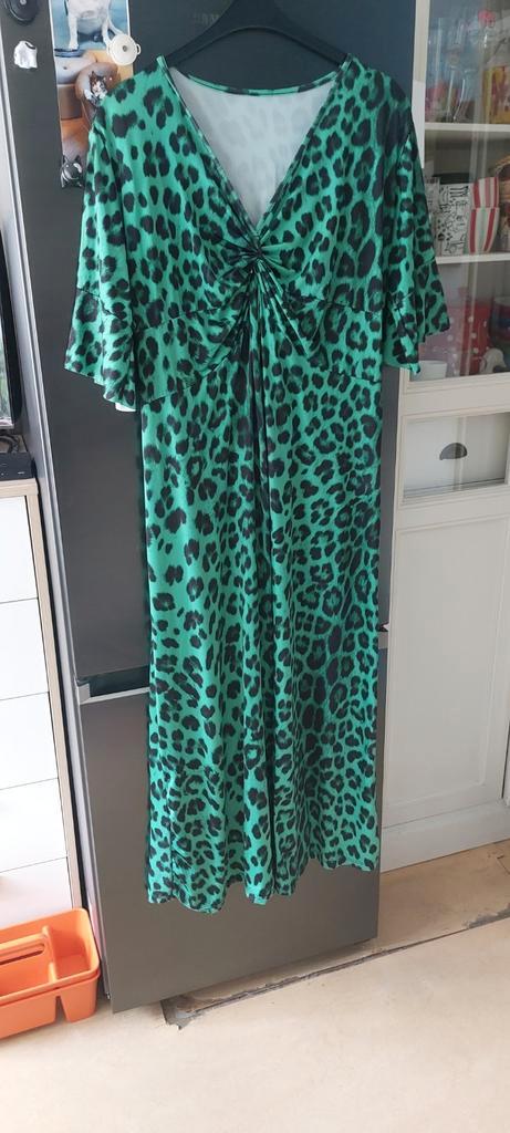 Panterprint, Kleding | Dames, Jurken, Zo goed als nieuw, Maat 42/44 (L), Onder de knie, Ophalen of Verzenden