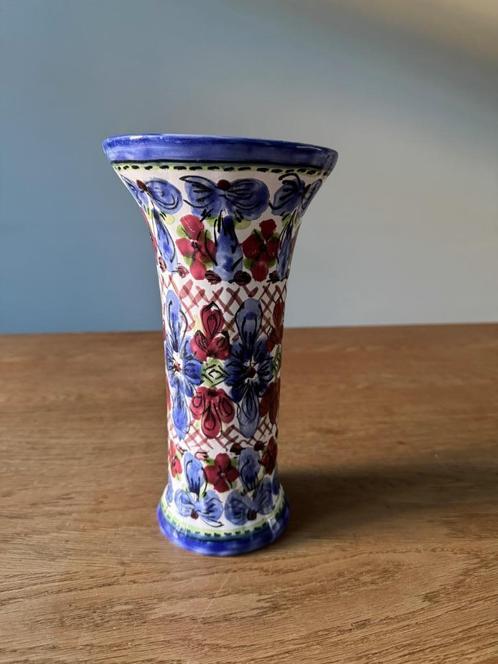 Keramische vaas met beschildering, Antiek en Kunst, Antiek | Keramiek en Aardewerk, Ophalen of Verzenden