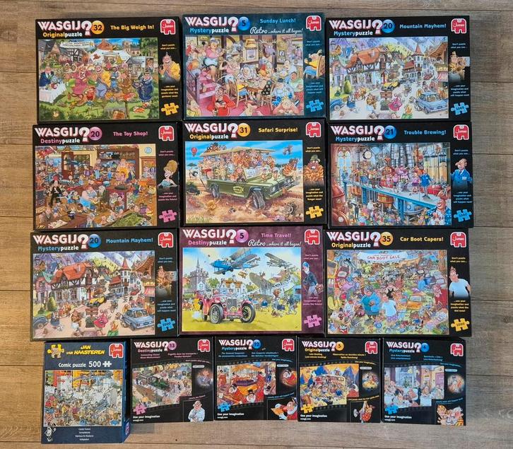 Wasgij Puzzels 13 stuks, Hobby en Vrije tijd, Denksport en Puzzels, Zo goed als nieuw, 500 t/m 1500 stukjes, Ophalen