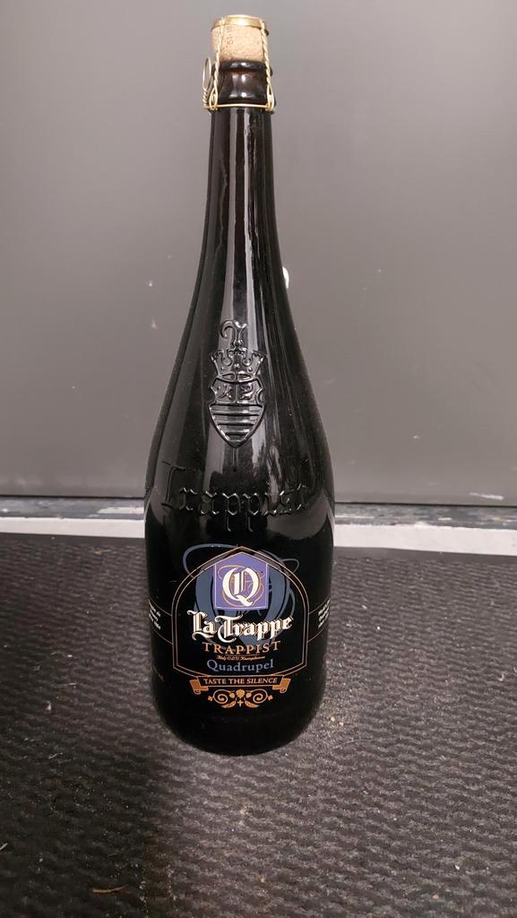 La Trappe Quadrupel Taste the Silence. Fles 1.5L, Verzamelen, Biermerken, Zo goed als nieuw, Flesje(s), La Trappe, Ophalen