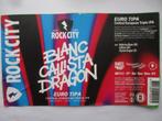 bieretiket Nederland 3-11 (B28) rock city, Verzenden, Gebruikt, Overige typen, Overige merken