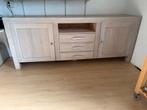 Nog nette licht eiken dressoir 220 br 90 cm hoog 50 cm diep, Gebruikt, Ophalen of Verzenden, Landelijk, 200 cm of meer