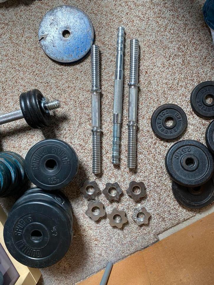 Fitness materiaal te koop (gorilla sport/powermark/Kettler), Sport en Fitness, Fitnessapparatuur, Gebruikt, Krachtstation, Metaal