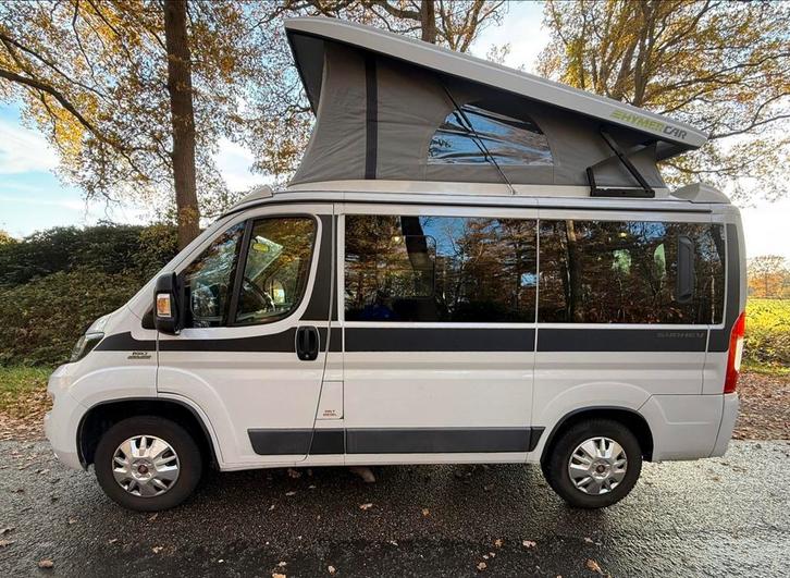 Hymer Camperbus 4 persoons, compact & compleet!, Caravans en Kamperen, Campers, Particulier, tot en met 4, Buscamper of Camperbus