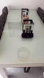 Gratis afhalen tafel hoogglans wit  met glasplaat, Huis en Inrichting, Ophalen of Verzenden
