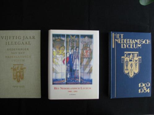 3 gedenkboeken Nederlandsch Lyceum Den Haag 1909 - 1991, Boeken, Geschiedenis | Stad en Regio, Gelezen, 20e eeuw of later, Ophalen of Verzenden