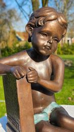 ZITTENDE ENGEL / bronzen beeld, Antiek en Kunst, Ophalen of Verzenden