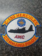 PATCH C-130 COMMAND PILOT AMC RNLAF KLU HERCULES, Verzamelen, Luchtvaart en Vliegtuigspotten, Ophalen of Verzenden, Zo goed als nieuw
