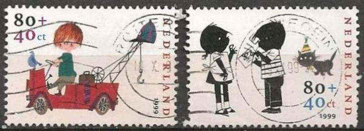 Kinder No. 1852 en 1854 O. ADV. no.43 G., Postzegels en Munten, Postzegels | Nederland, Gestempeld, Na 1940, Verzenden