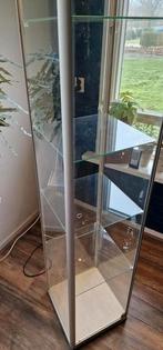 Vitrinekast met verlichting, Ophalen, 50 tot 100 cm, Glas, 150 tot 200 cm