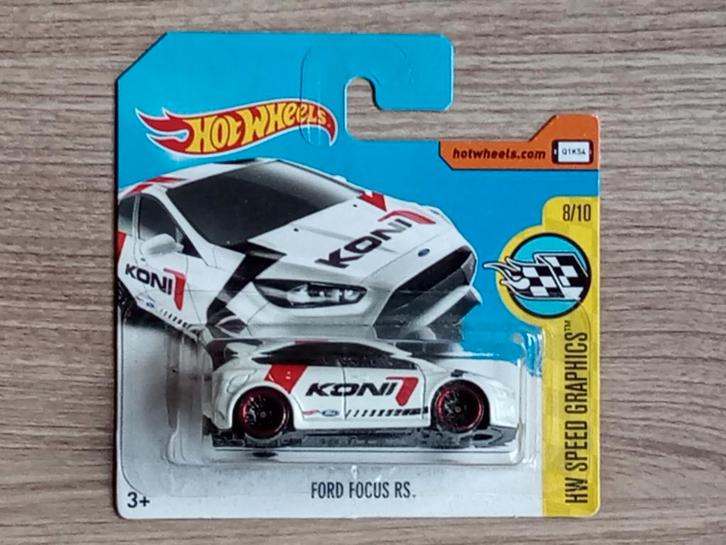 Hot Wheels Ford Focus RS wit, Hobby en Vrije tijd, Modelauto's | Overige schalen, Nieuw, Auto, Ophalen of Verzenden