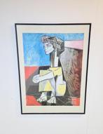 Affiche Pablo Picasso grand palais Paris 1990 poster lijst, Rechthoekig Staand, Met lijst, Ophalen of Verzenden, Zo goed als nieuw