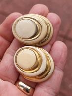 Vintage 1980 emailled clip oorbellen, Antiek en Kunst, Ophalen of Verzenden
