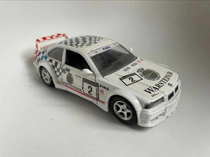 model BMW 3-serie E36 M3 racing Warsteiner wit 1/24, Bburago, Hobby en Vrije tijd, Modelauto's | 1:24, Gebruikt, Auto, Bburago