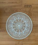 Mooie witte gehaakte mandala met een diameter van 50 cm, Huis en Inrichting, Ophalen of Verzenden, Nieuw