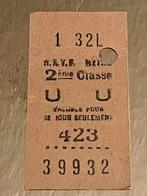 Oude trein ticket - 2e klasse nr 39932, Ophalen of Verzenden, Gebruikt, Trein, Overige typen