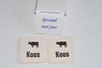 Gepersonaliseerde Onderzetters Bierviltjes Koos NIEUW, Huis en Inrichting, Ophalen of Verzenden, Nieuw, Glas of Kopje