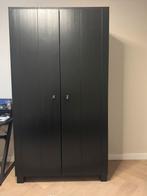 Woood grenen gardorobekast Ties met hangruimte en planken, Ophalen, Met plank(en), Gebruikt, 100 tot 150 cm