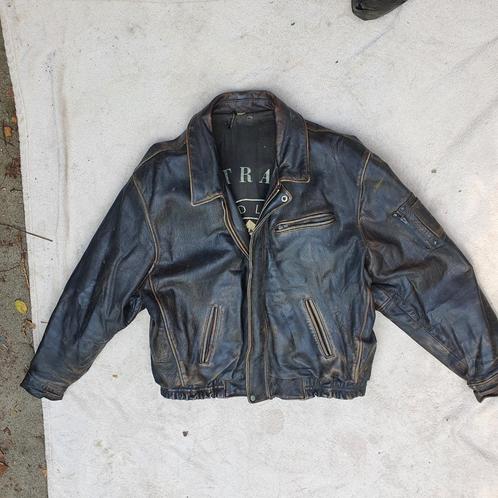 Stijlvolle vintage lerenjas (caferacer stijl), Motoren, Kleding | Motorkleding, Jas | leer, Tweedehands, Ophalen of Verzenden