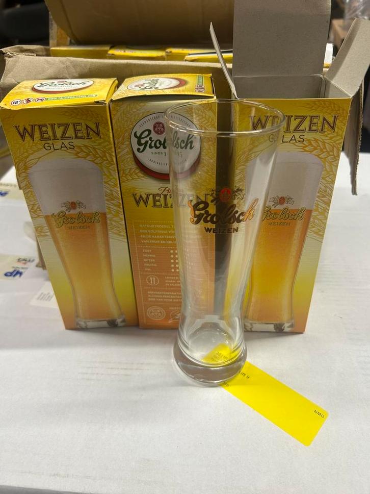 Grolsch Weitzen glazen nieuw, Verzamelen, Glas en Borrelglaasjes, Zo goed als nieuw, Bierglas, Ophalen of Verzenden