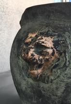 oud Hollandse kwaliteit NKF bloempot terracotta pot uniek, Tuin en Terras, Bloempotten, 25 tot 40 cm, Gebruikt, Binnen, Ophalen of Verzenden