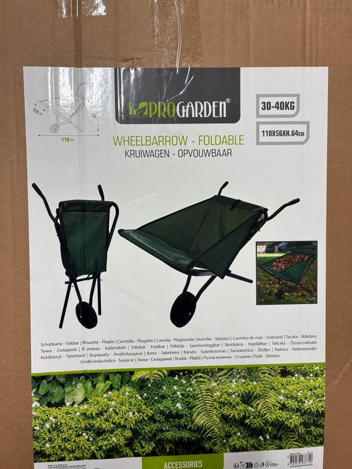 ProGardenw Opvouwbare Kruiwagen, Tuin en Terras, Kruiwagens, Zo goed als nieuw, Ophalen