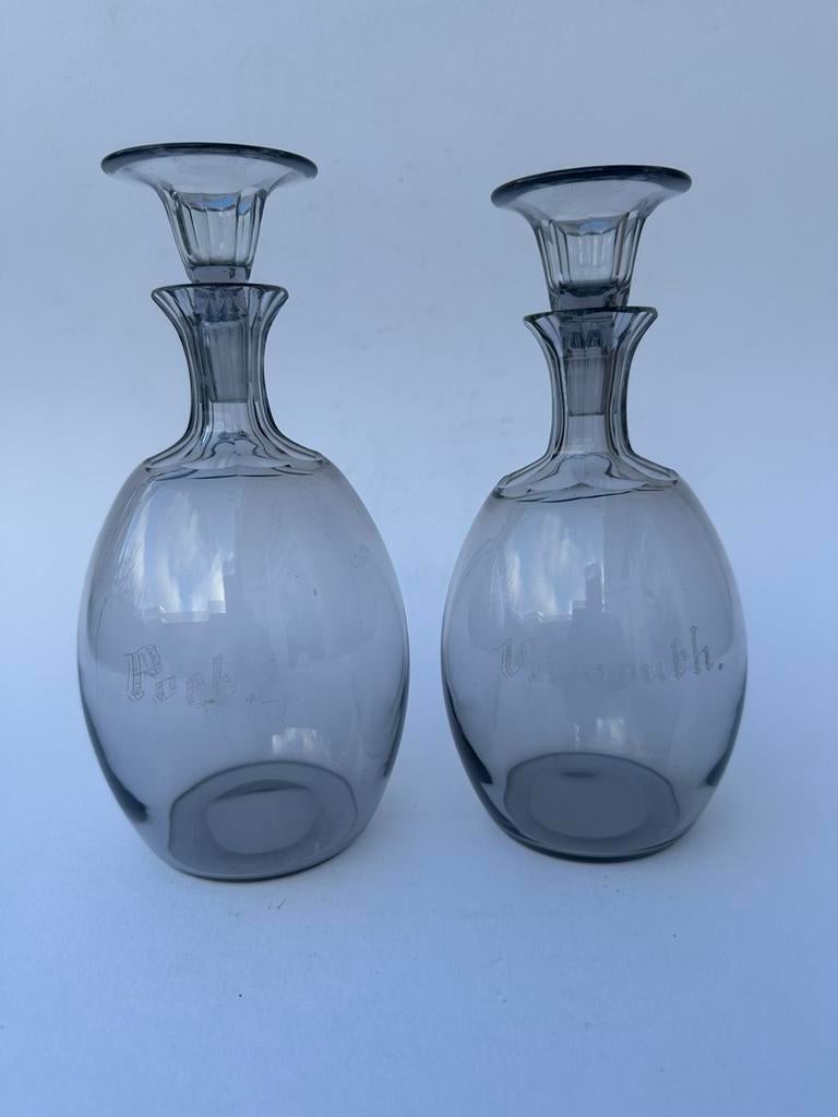 W.j Rozendaal Maastricht 2 karaffen Midi Platina 1932, Antiek en Kunst, Ophalen of Verzenden
