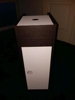 IKEA KLAMPEN BADKAMERKASTJE BRUIN/WIT NIEUW, Ophalen, (Half)hoge kast, Minder dan 50 cm, Nieuw